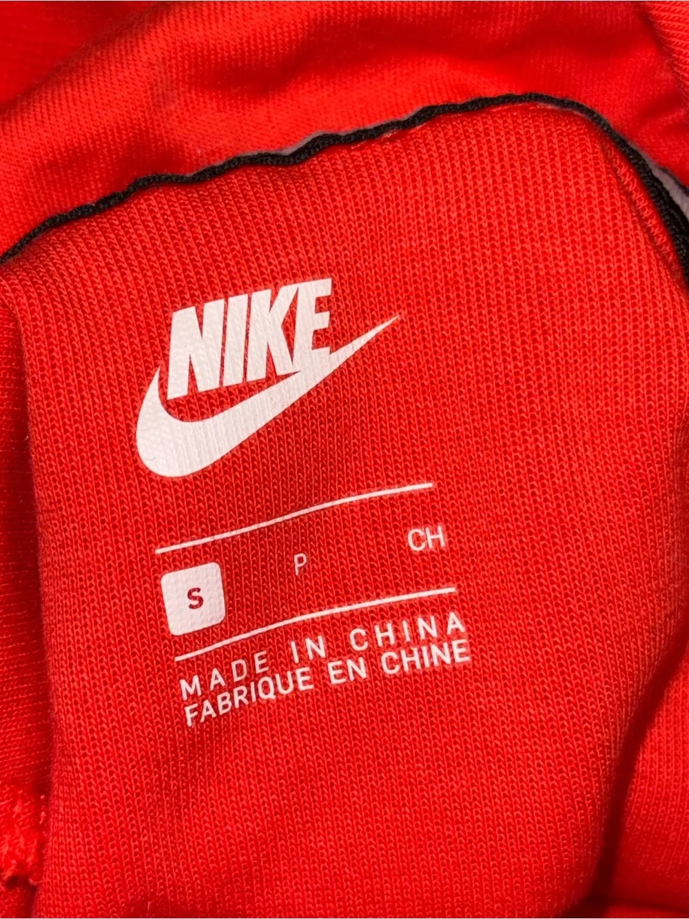 Nike Orange-Red Funnel Neck Pullover